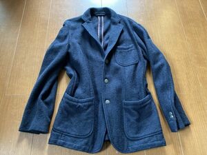 サイズ４８ 日本製！貴重★リングヂャケット「ブルーレーベル」 RING JACKET 「BLUELABEL」ジャケット 本切羽 トラッド スーツ スタイル