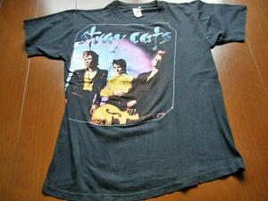 激レア！イレギュラー品★１９９２’ｓ　ビンテージ　STRAYCATS　ストレイキャッツ　ブライアンセッツァー　ホワイトファルコン　Ｔシャツ