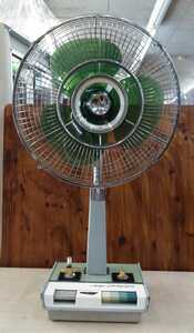 MITSUBISHI　三菱　レトロ扇風機 　R30-W5　エースお座敷扇　手巻きコードリール　昭和レトロ　アンティーク　扇風機 