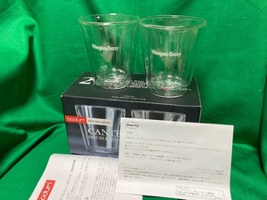 ボダム bodum グラス　２個入り　箱入り　ハーゲンダッツ 交換120Pの説明書も入っています　新品 紙まで保存は珍しいと思います