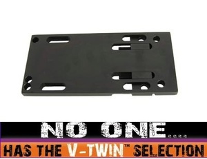 V-TWIN アジャスタブル トランスミッション マウント プレート FX71-84 FL41-84 EL38-40 17-7661 Adjustable Transmission Mounting Plate