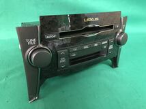 ML195 中古 レクサス LEXUS USF40 LS460 平成19年3月 純正 CD/MD プレーヤー 86120-50E80 オーディオ デッキ 木目調 ウッド 動作保証_画像2