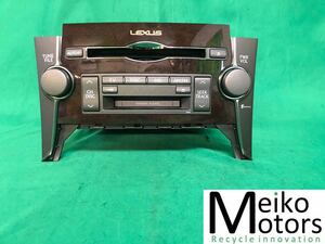 MM004 中古 レクサス LEXUS USF40 LS460 平成19年4月 純正 CD/MD プレーヤー 86120-50E80 オーディオ デッキ 木目調 ウッド 動作保証