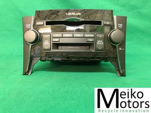 ML035 中古 レクサス LEXUS USF40 LS460 平成19年2月 純正 CD/MD プレーヤー 86120-50E80 オーディオ デッキ 木目調 ウッド 動作保証