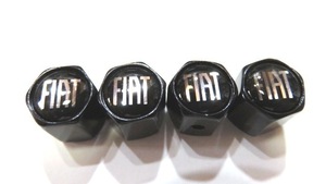 Бесплатная доставка Fiat Tire Cap 4 штуки Черное тело черное тело черное основание Fiat500 Fiat 500 Cink Central
