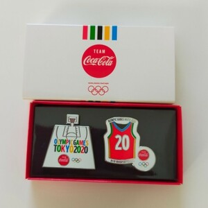 東京2020 オリンピック　コカ・コーラオリジナル　ペアピンズ　バスケットボール　非売品　バスケ