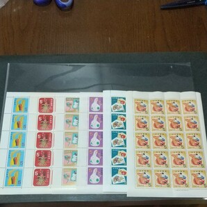 年賀切手シート (美品)20面シート 6種