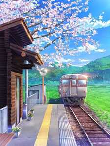 クロスステッチ 桜 電車 風景 インテリア クロスステッチキット 刺繍キット 手芸 11ct インテリア