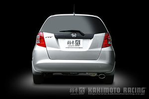 個人宅発送可能 柿本 マフラー KRnoble Ellisse ブラックダイヤ HONDA フィット DBA-GE6 前期 NA L13A 2WD CVT (H52381C)