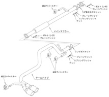 自動車関連業者直送限定 HKS リーガマックストレイルマスター マフラー TOYOTA ハイラックス 3DF-GUN125 2GD-FTV (31021-AT007)_画像3