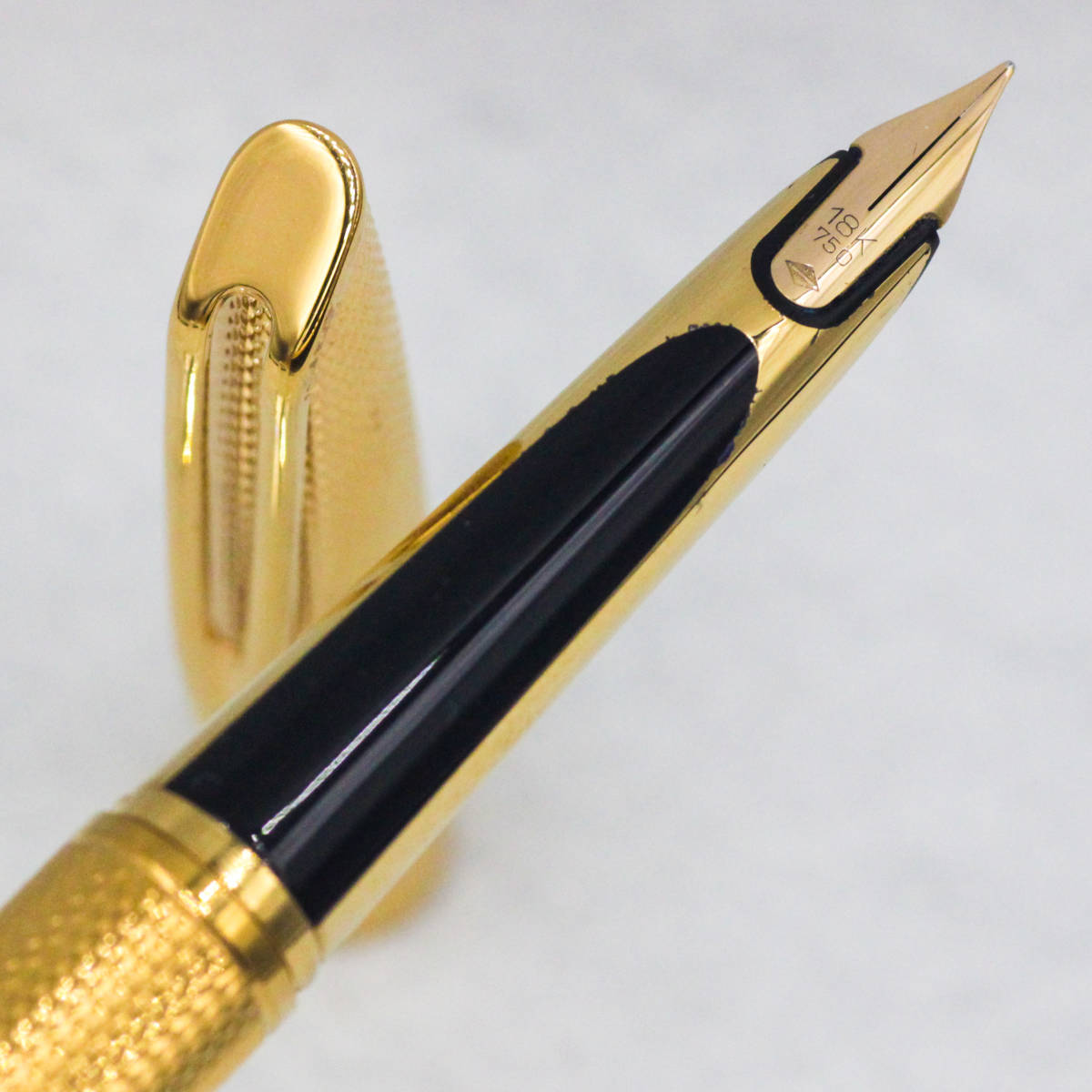 waterman c/f 万年筆18k 750とボールペンのセット-