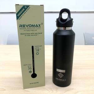 レボマックス レボマックス2 ステンレスマグボトル REVOMAX RevoMax2 保温 保冷 炭酸 炭酸水 592ml アウトドア ブラック 水筒【SP440】