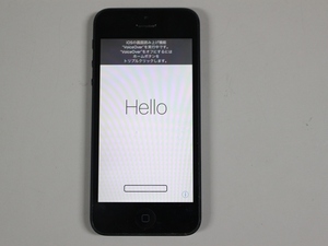 ジャンク Apple iPhone5 au 16G ブラック＆スレート アップル A1429 動作未確認