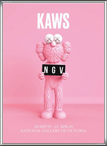 KAWS BFF PINK NGV/カウズ/フレーム額装