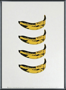 Banana 1966 x4/ウォーホル/フレーム額装
