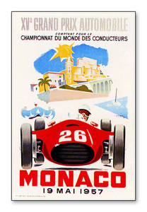 Monaco 1957 II/ラメル/ポスター