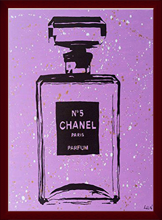 Chanel Purple Urban Chic/アーティスト不明/フレーム額装