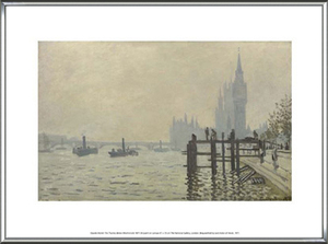 The Thames Below Westminster Exhibition/モネ/額装済