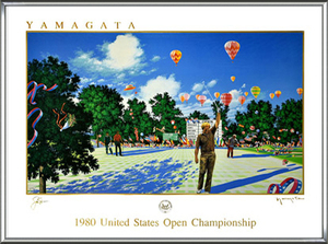 United States Open 1980/ヒロ ヤマガタ/額装済