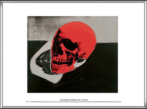 Skull (red) 1976 Exhibition/アンディ ウォーホル/額装済