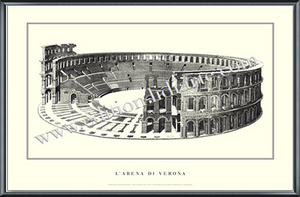 larena di Verona(ve low na) frame settled poster 