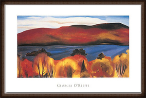 Lake George Autumn 1927(ジョージア オキーフ)額装済ポスター