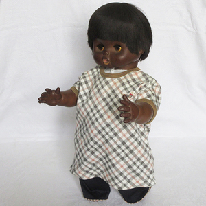  approximately 50cm!# sleep I doll black person man put on . change doll independent baby baby Vintage retro 