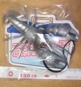 ★ リアルシリーズ ザリガニ(銀色)ストラップ フィギュア　日本オート玩具製 ★