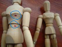 竹製花器と木製デッサン人形２体のセット　USED_画像8