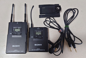 SONY ワイヤレスマイクセット、URX-P2受信機：UTX-B2送信機