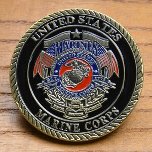 チャレンジコイン アメリカ海兵隊 Release The Dogs Of War 記念メダル Challenge Coin