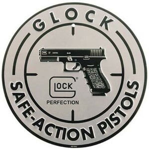 GLOCK サイン看板 SAFE ACTION STICKER 公式アイテム 2446 アルミ製 グロック インテリア