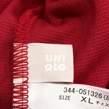 新品 UNIQLO ユニクロ 吸水速乾 ドライ メッシュ ポロシャツ XL 赤 レッド 半袖 特大 大きいサイズ 2L LL メンズ 紳士_画像3
