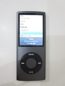 Apple / iPod nano ナノ [A1285 /MB754LL] 8GB ブラック 第4世代 4th デジタルオーディオプレーヤー ポータブルプレーヤー /中古品