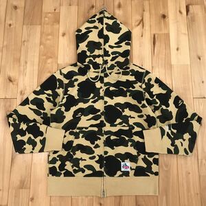 windstopper 1st camo yellow フルジップ パーカー Mサイズ BAPE full zip hoodie a bathing ape エイプ ベイプ アベイシングエイプ k774