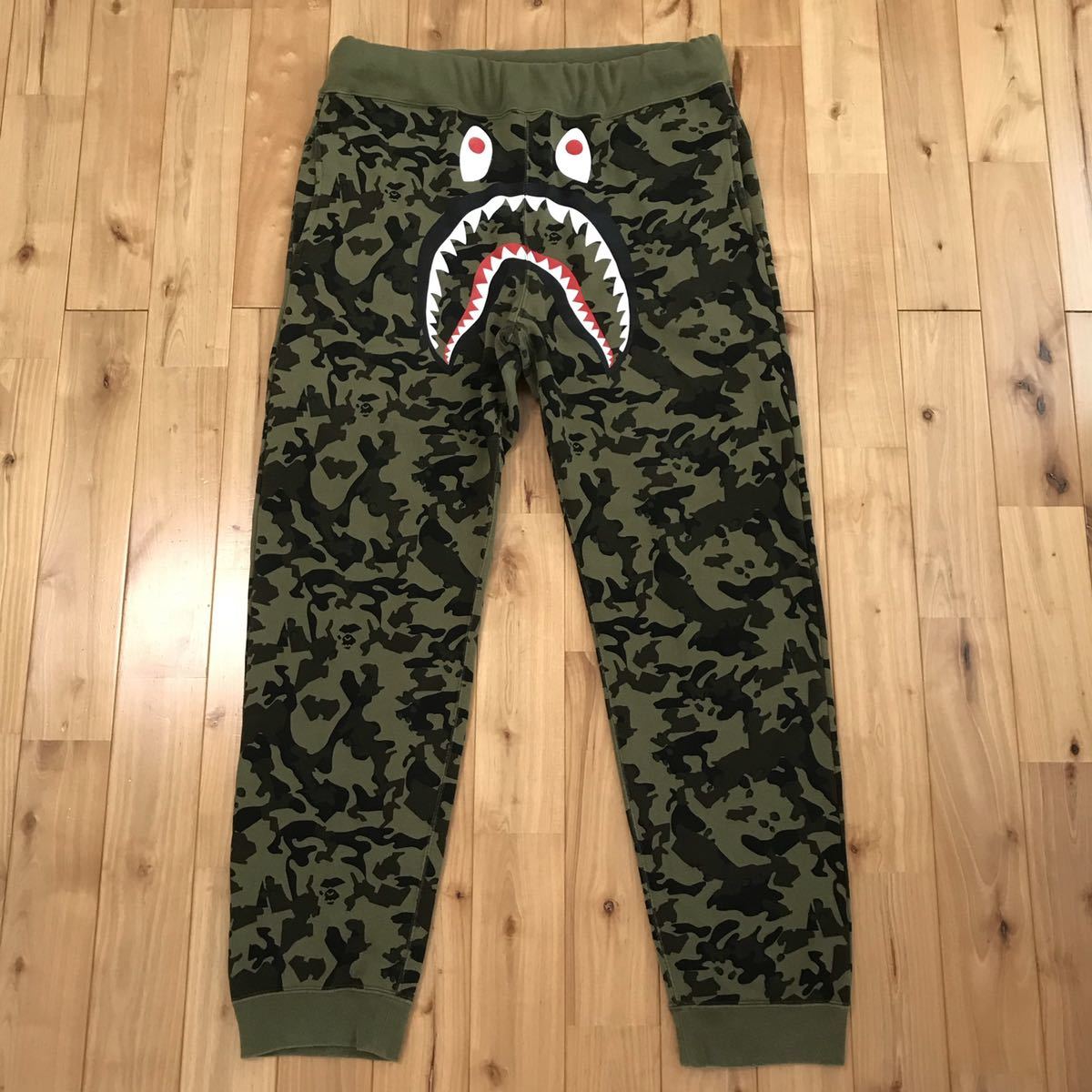 L】bape タイガーシャーク スウェットカーゴパンツ-