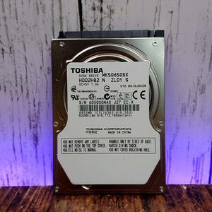 【注意判定】TOSHIBA 2.5インチ HDD 500GB 使用時間 5453 時間 パソコン パーツ PC SATA 自作等に ハードディスク