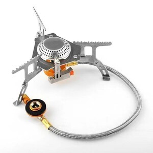 注目 ☆アダプタ付き☆CB・OD両対応 キャンプ用 シングルバーナー BBQ アダプタープレゼント☆