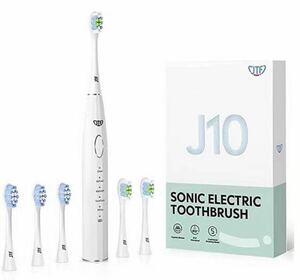 電動歯ブラシ ソニック 電動歯磨き デンタルケア 歯ブラシ 音波歯ブラシ 5本替えブラシ IPX7防水 5モード