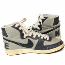 (21999)03年製NIKEナイキ ターミネーターHI 307147-041 サイズ US9 27cm (ヴィンテージ 灰紺 グレー ネイビー スニーカー)_画像7