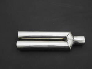  muffler end [42.7Φ dual pipe tail 10 times is s cut .] SUS304 made of stainless steel 