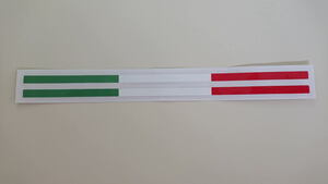 アルファロメオ 新型ジュリア・ステルヴィオ 向け イタリア(トリコローレ) パドルシフター用ステッカー 左右分セット