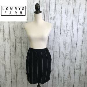 LOWRYS FARM　ローリーズファーム　ニットミニスカート　Fサイズ　ブラック　ポケット無し　ニット素材で裏地あり　D-279　USED