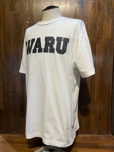 K292 メンズ Tシャツ SANTASTIC サンタスティック 半袖 プリント 白 WARU ホワイト ストリート 大きいサイズ / XL 全国一律送料370円