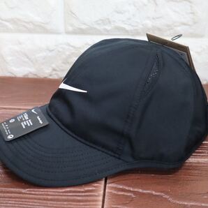 NIKE ナイキ DRI-FIT ウィメンズ フェザーライトキャップ ランニングキャップ テニスキャップ 黒 ブラック 帽子 レディース