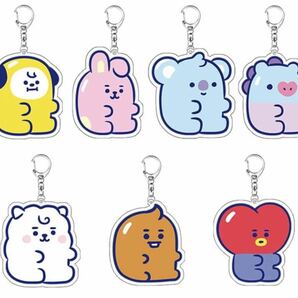 値下げ!新品♪BT21!アクリルキーホルダー!キーリング!7点セット!