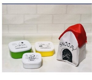 GLOW 9月号特別号 付録 SNOOPY マルチコンテナ ポーチセット