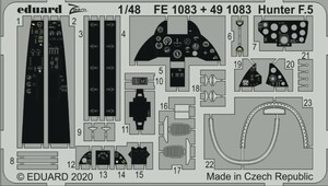 エデュアルド ズーム1/48 FE1083 Hawker Hunter F.5 for Airfix kits