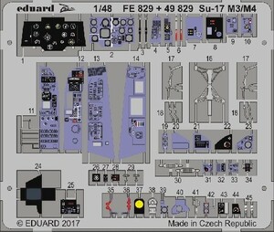 エデュアルド ズーム1/48FE829 Su-17M3/M4 for Kitty Hawk Model kits