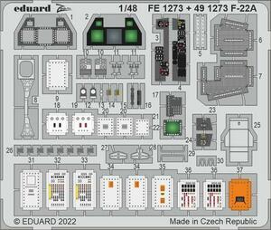 エデュアルド ズーム1/48 FE1273 F-22A for I Love Kits kits